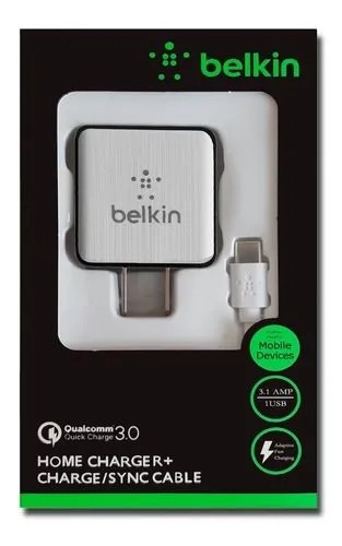 Cargador Usb Carga Rápida Belkin V8